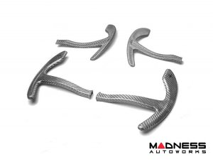 Alfa Romeo Stelvio Paddle Shifter Covers - Carbon Fiber - White Candy Alfa Romeo Stelvio Paddle Shifter Covers - Carbon Fiber - White Candy